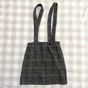 SHEIN Like NEW Plaid Suspender Skirt XS